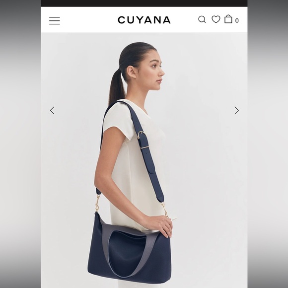 NWOT Cuyana system tote dual shades of navy and grey - Picture 9 of 15